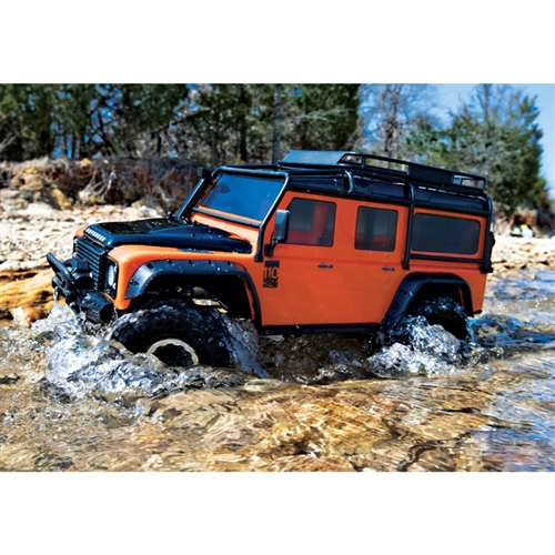 traxxas trx4m ディフェンダー　オレンジ　クローラー　送受信機なし Traxxas Land Rover Defender Adventure Orange Body
