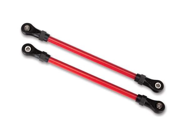 Traxxas TRX-4 Long Arm Lift Kit Red Front Lower Suspension Links (5x104mm) w/Hollow Balls