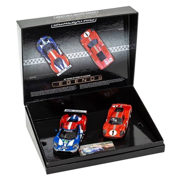Scalextric Ford GTMkIV + Ford GTE 50 Yrs of LeMans