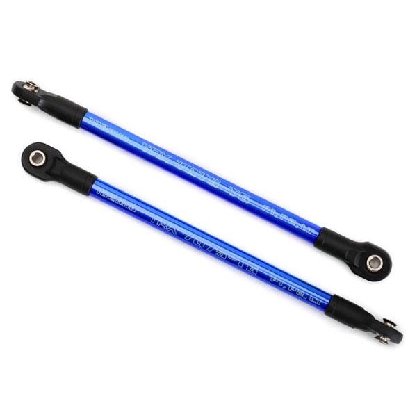 Traxxas E-Revo 2.0 Blue Aluminum Push Rods (2) w/Rod Ends