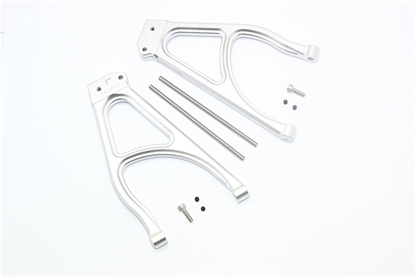 GPM Silver Aluminum Rear Upper Suspension Arms for E-Revo 2.0