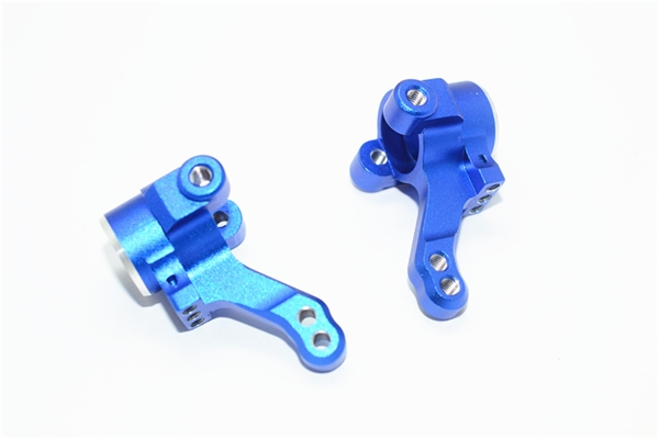 GPM Blue Aluminum Front Steering Blocks for 4-Tec