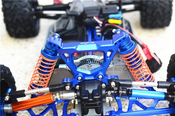 GPM Red Aluminum Rear Shock Tower for Rustler 4x4