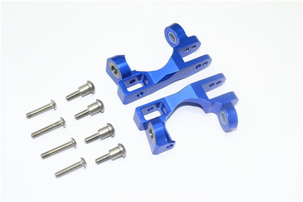 GPM Blue Aluminum Front Caster Blocks for 4x4 Slas