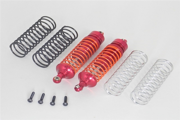 GPM Red Aluminum Rear Shocks for 4x4 Slash Rustler Stampede