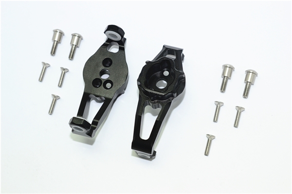 GPM Black Aluminum Front Portal Drive Caster Blocks for TRX-4