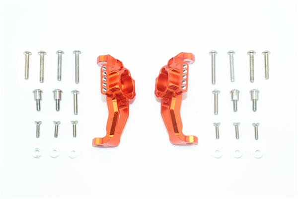 GPM Orange Aluminum Adjustable Front Portal Drive Caster Blocks for TRX-4