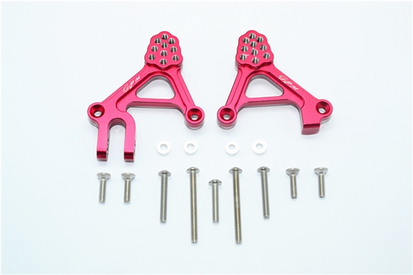 GPM Red Aluminum Adjustable Front Shock Tower Mounts for TRX-4
