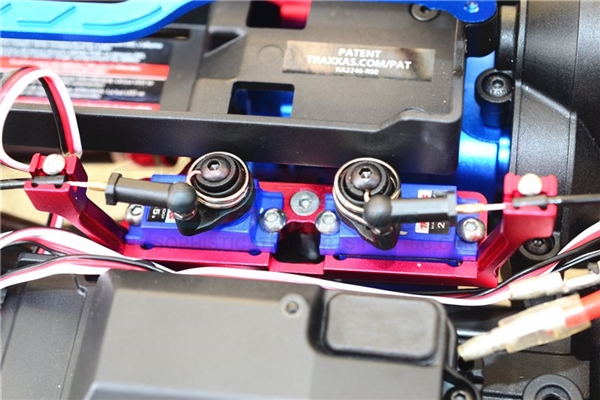 GPM Gunmetal Aluminum Servo Mounts for Diff Lock S