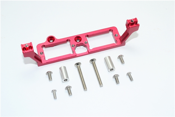 GPM Red Aluminum Servo Mounts for Diff Lock Servos in TRX-4