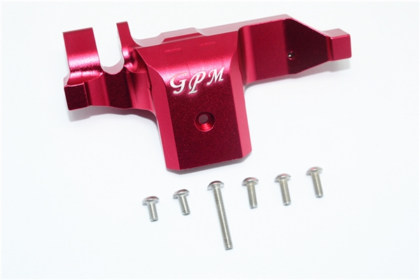 GPM Red Aluminum Lower Spur Gear Transmission Cover for TRX-4