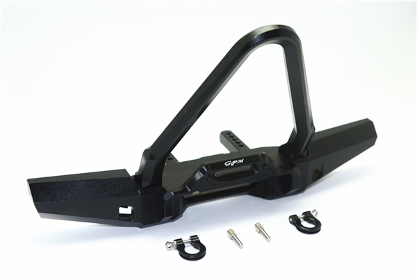 GPM Black Aluminum Spiked Front Bumper w/D-Rings f