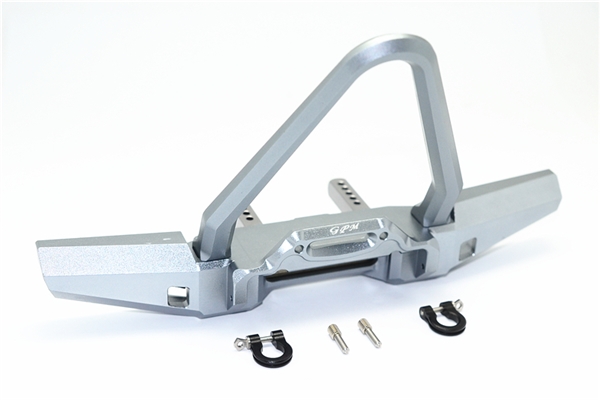 GPM Gunmetal Aluminum Spiked Front Bumper w/D-Rings for TRX-4