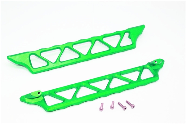 GPM Green Aluminum Chassis Nerf Bars for X-Maxx