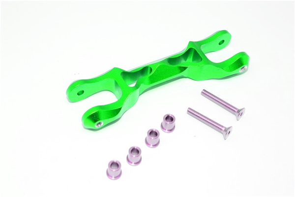 GPM Green Aluminum Steering Rack Center Draglink Brace for X-Maxx