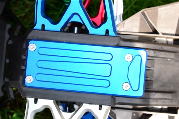 GPM Blue Aluminum Front Skid Plate for X-Maxx