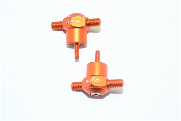 GPM Orange Aluminum Spare Tire Locking Nuts for UDR