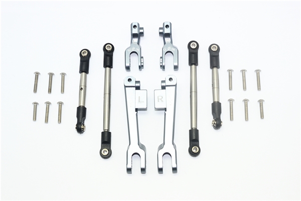 GPM Gunmetal Aluminum Front & Rear Sway Bars w/Stainless Steel Links for UDR