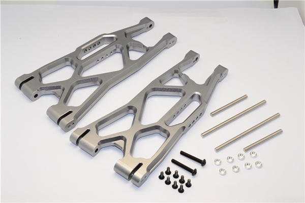 GPM Gunmetal Aluminum Lower Suspension Arms (Fr/R) for X-Maxx