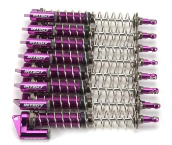 hpiサベージINTEGY アルミ製ショックタワー Integy HPI Savage Purple Heavy-Duty MSR8 Shock Set