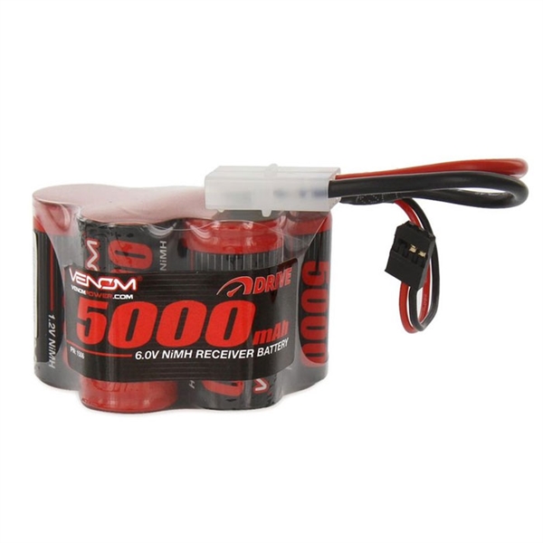 Venom 5-Cell 6V 5000mAh NiMH HPI Baja Receiver Bat