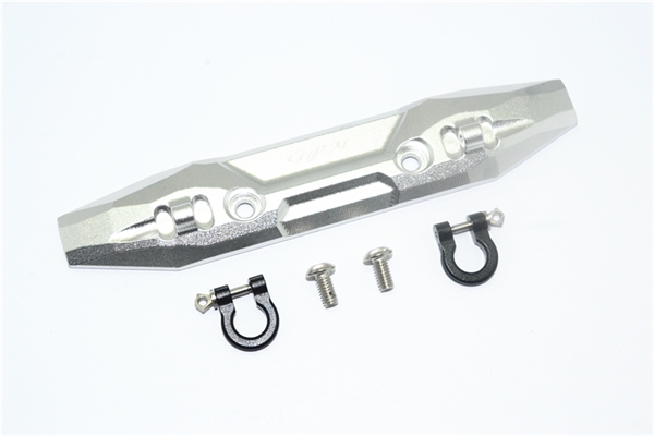 GPM Aluminum Front Bumper w/D-Rings for E-Revo 2.0 (Silver)