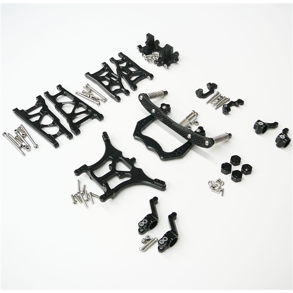 Gen3 RC Black Aluminum Complete Upgrade Kit Traxxas Rustler 2WD XL-5 & VXL