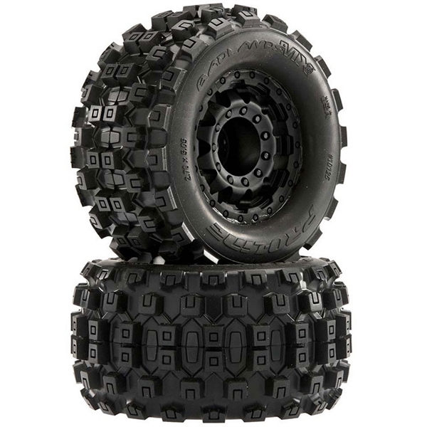 Pro-Line Badlands MX28 2.8インチタイヤセット Pro-Line Badlands MX28 2.8 Tires on F-11 Black Whe