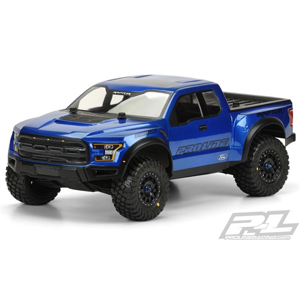 Pro-Line 2017 F-150 Raptor Scale Blue Painted Body for Slash