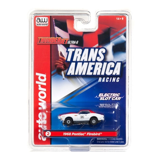 Auto World Thunderjet R24 Trans America 1968 Pontiac Firebird - Jerry Titus HO Slot Car