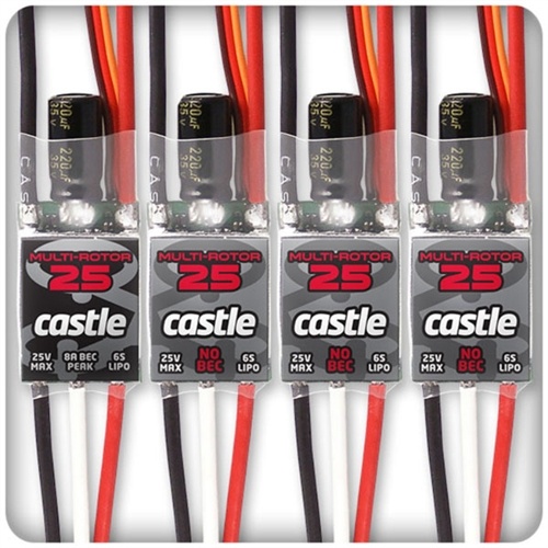 Castle Creations QuadPack 25-Amp Multi-Rotor ESC Set