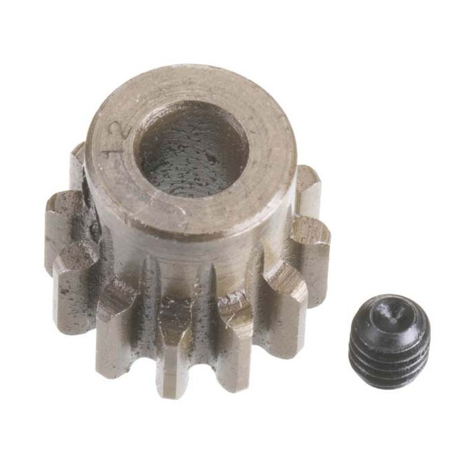 Robinson Racing Xtra Hard 5mm Steel 12T Pinion Gear (1.0 Mod)