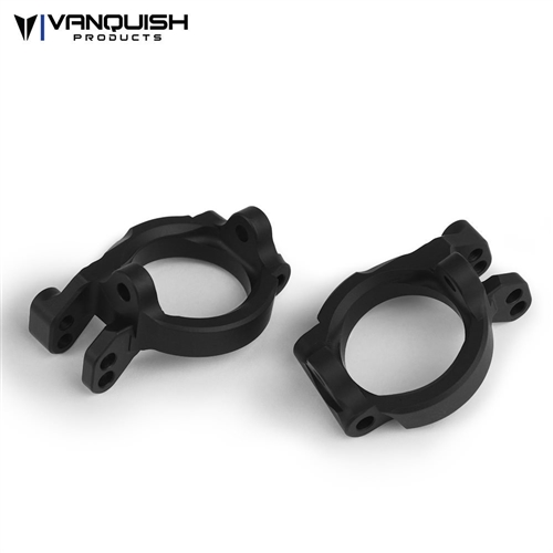 Vanquish Axial Yeti Front Caster Blocks Black Anodized