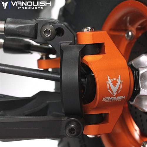 Vanquish Axial Yeti Front Caster Blocks Black Anodized