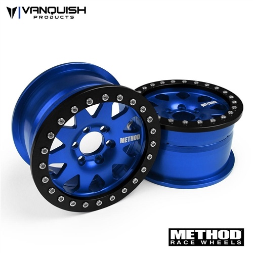 Vanquish Method 2.2 Race Wheel (1.2" Wide) 101 Blue/Black Anodized