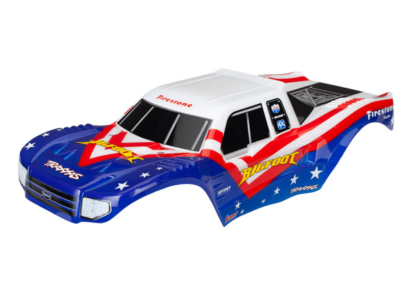 Traxxas Bigfoot Red White & Blue Painted Body & Decals | Traxxas