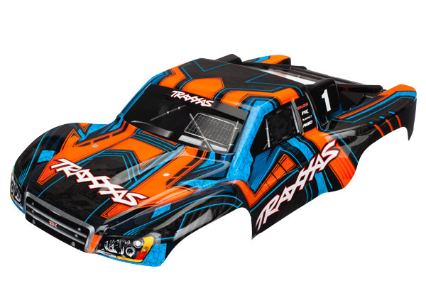 Traxxas 1/10 Slash 2WD & 4x4 Orange & Blue Painted Body (6844)