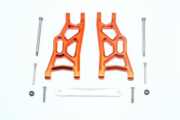 GPM Orange Aluminum Front Suspension Arms fits 2WD Stampede