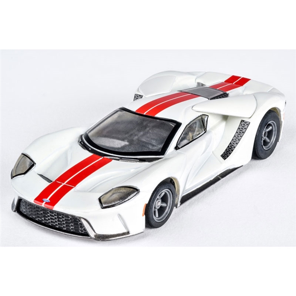 AFX Ford GT White Red HO Slot Car