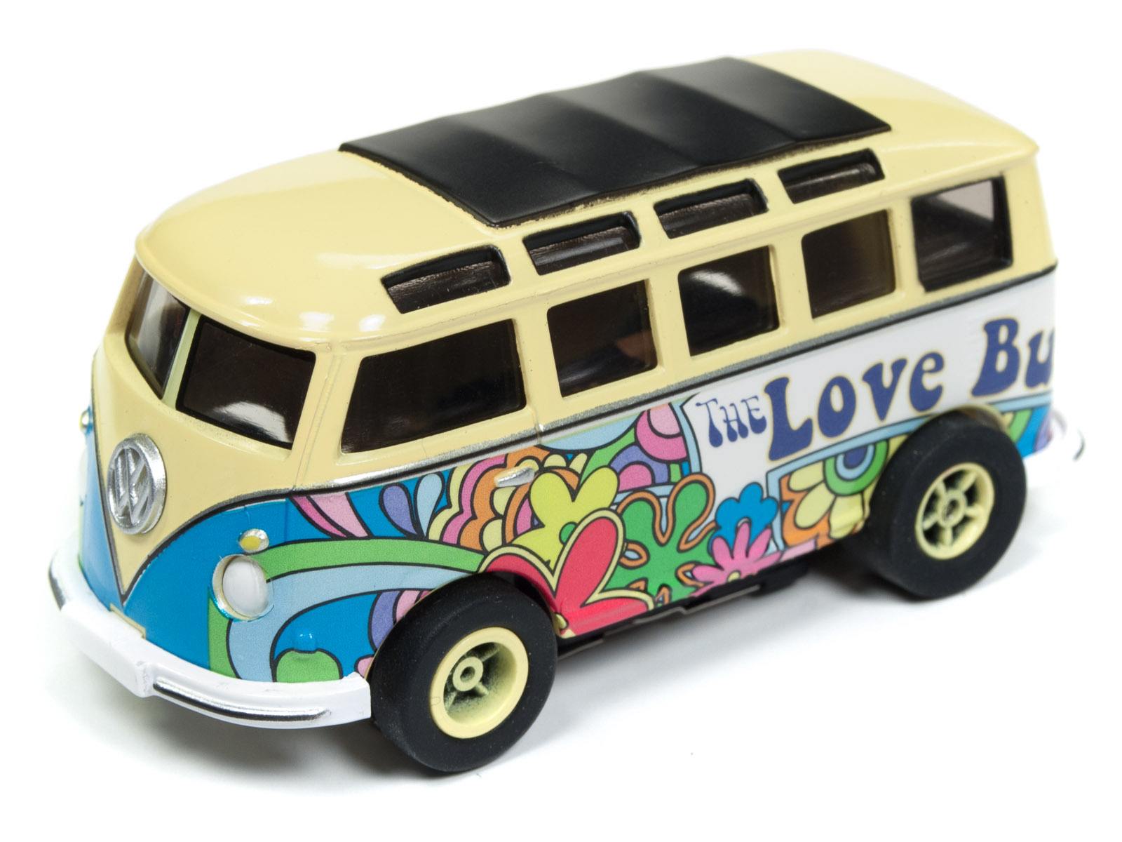 AUTO WORLD X-Traction 65 VW Bus☆HOスロットカー Auto World Xtraction 1965 VW Samba Bus (Black/Purple) HO