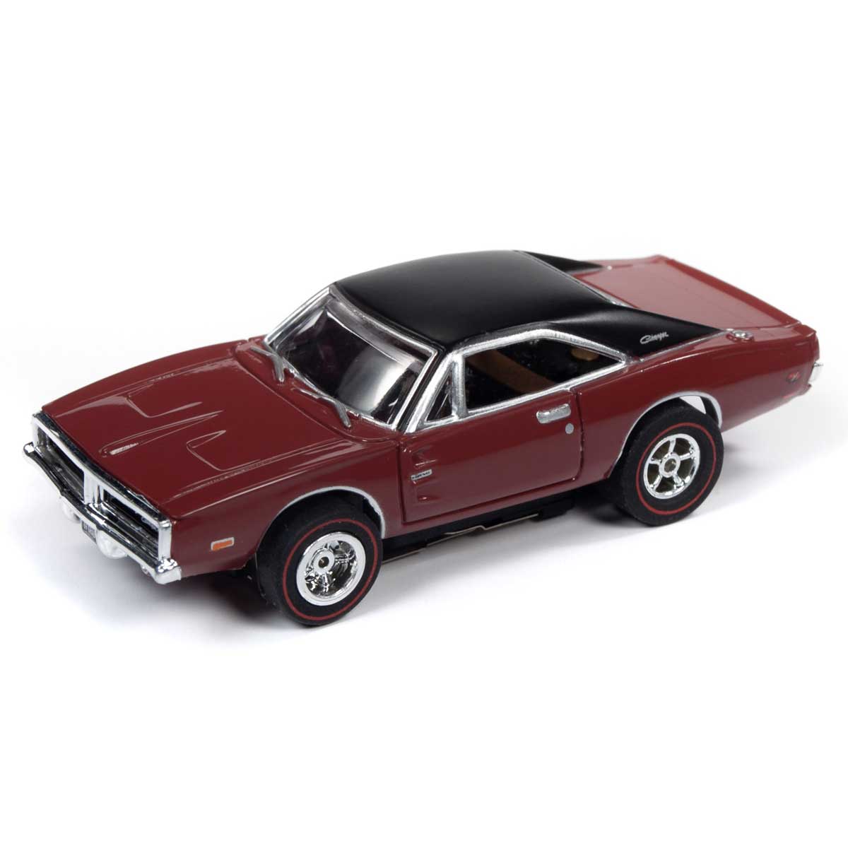 Auto World Xtraction 1969 Dodge Charger R/T (Maroon) HO Slot Car (SC343-2)