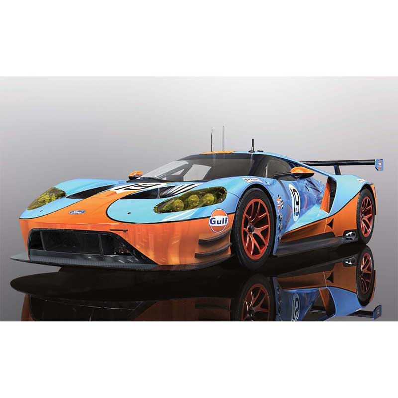 スケーレックストリックフォードGT GTE Gulf 1/32 ガルフカラー美品 Scalextric Ford GTE Gulf Edition 1/32 Slot Car | Scalextric C4034