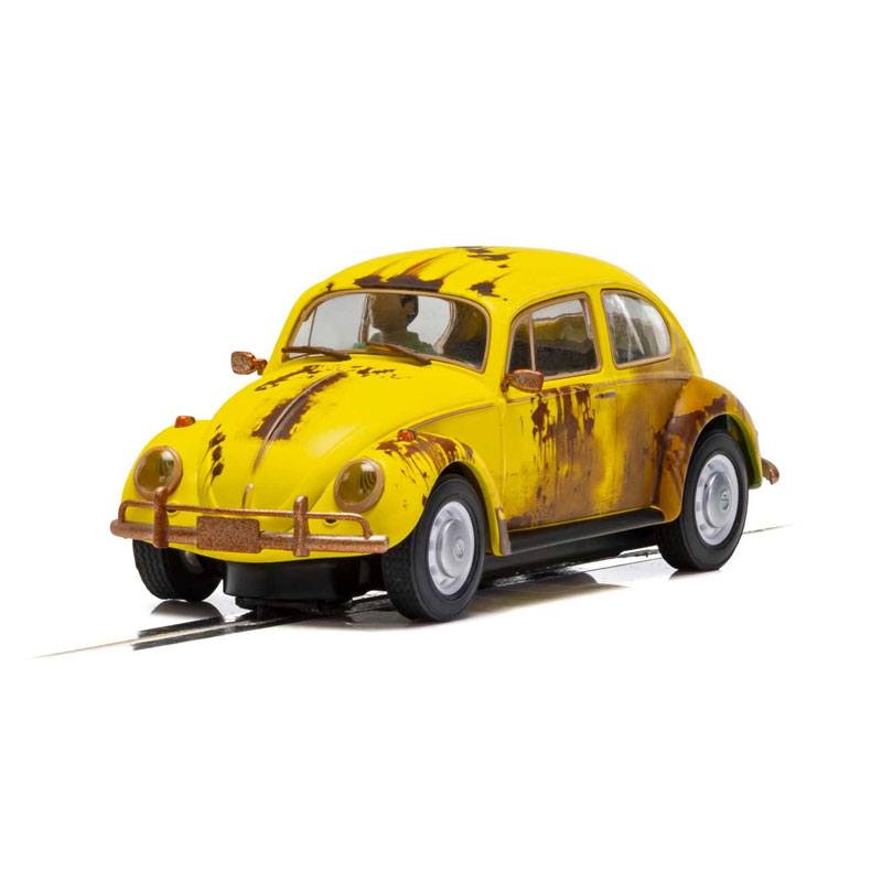Scalextric Volkswagen Beetle Yellow Weathered 1/32 Slot Car