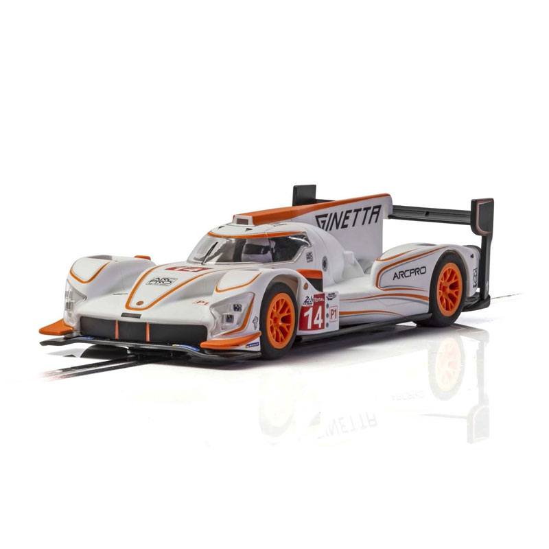 Scalextric Ginetta G60-LT-P1 No 14 - White/Orange 1/32 Slot Car (C4061)