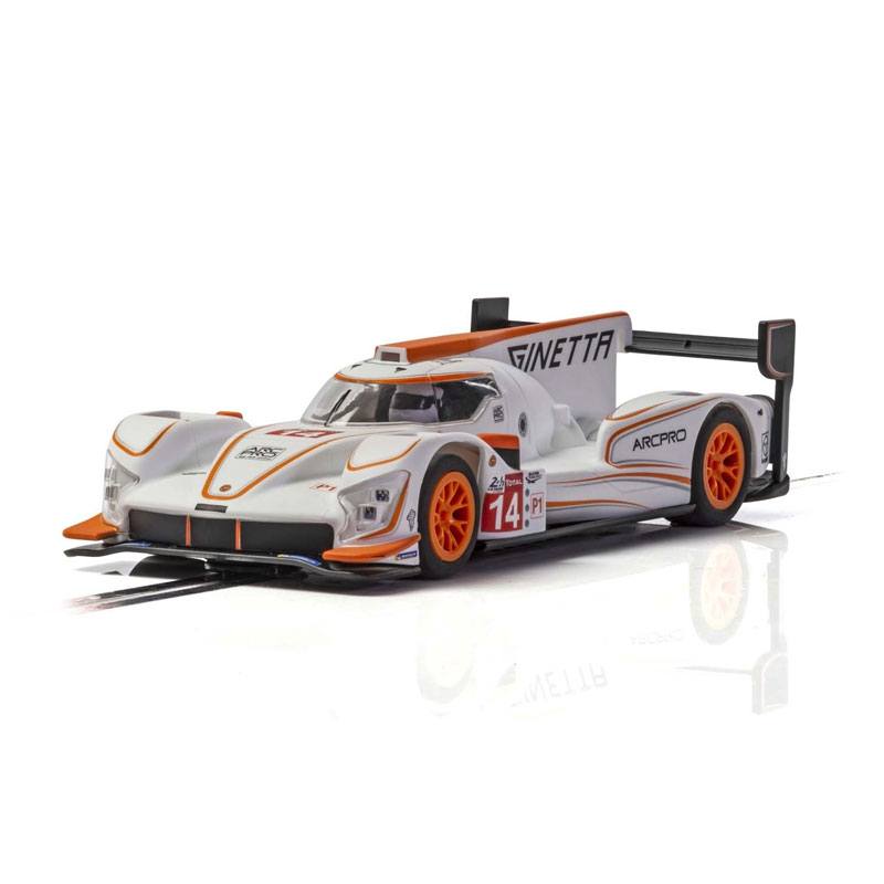 Scalextric Ginetta G60-LT-P1 No 14 - White/Orange 1/32 Slot Car (C4061)