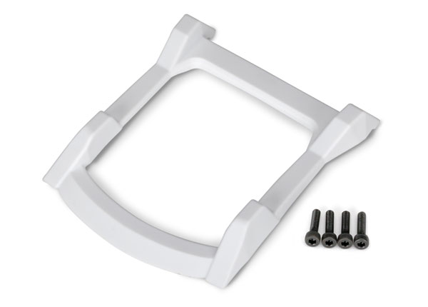 Traxxas Rustler 4x4 White Body Roof Skid Plate with Hardware (6728A)