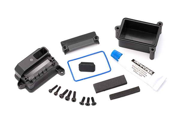 Traxxas Maxx Sealed Receiver Box, Wire Cover, Foam Pads, Silicone