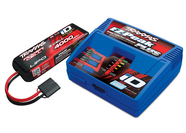 Traxxas EZ-Peak ID Charger & 3S 4000mAh LiPo Battery Completer