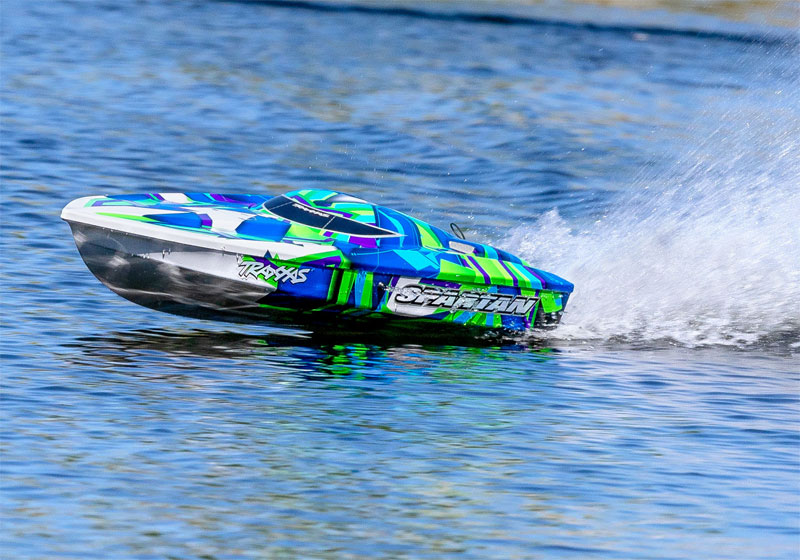 Traxxas Spartan VXL Brushless 6S 50+MPH RC Speed Boat Combo