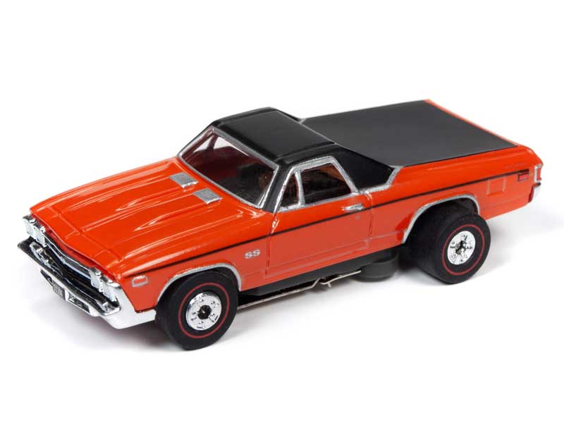 Auto World 1969 Chevrolet El Camino Orange Thunderjet HO Slot Car